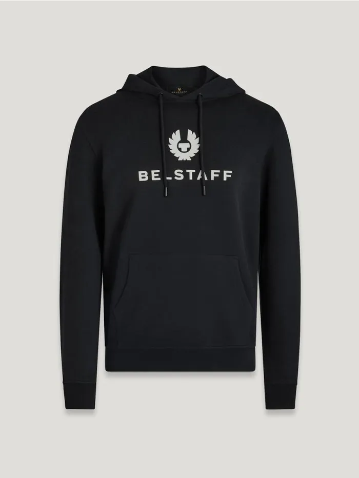 Hoodies and Sweatshirts Men Belstaff Belstaff Signature Hoodie Black Off White