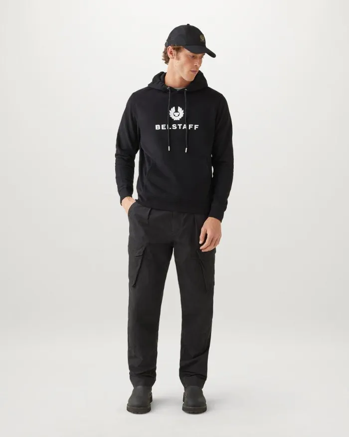 Hoodies and Sweatshirts Men Belstaff Belstaff Signature Hoodie Black Off White Hoodies and Sweatshirts Men Belstaff Belstaff Signature Hoodie Black Off White