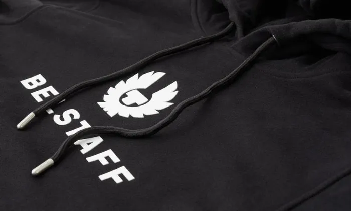 Hoodies and Sweatshirts Men Belstaff Belstaff Signature Hoodie Black Off White Hoodies and Sweatshirts Men Belstaff Belstaff Signature Hoodie Black Off White