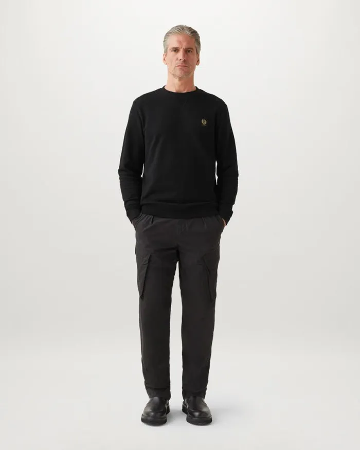 Hoodies and Sweatshirts Men Belstaff Belstaff Sweatshirt Black Hoodies and Sweatshirts Men Belstaff Belstaff Sweatshirt Black