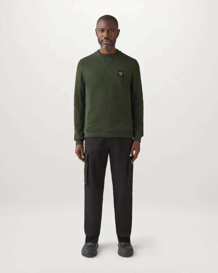 Hoodies and Sweatshirts Men Belstaff Belstaff Sweatshirt Tile Green Hoodies and Sweatshirts Men Belstaff Belstaff Sweatshirt Tile Green