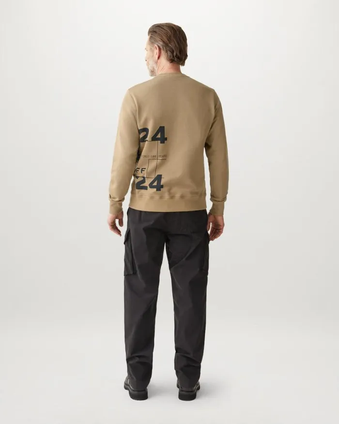 Hoodies and Sweatshirts Men Belstaff Centenary Logo Sweatshirt British Khaki Black Hoodies and Sweatshirts Men Belstaff Centenary Logo Sweatshirt British Khaki Black