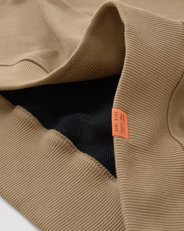 Hoodies and Sweatshirts Men Belstaff Centenary Logo Sweatshirt British Khaki Black Hoodies and Sweatshirts Men Belstaff Centenary Logo Sweatshirt British Khaki Black