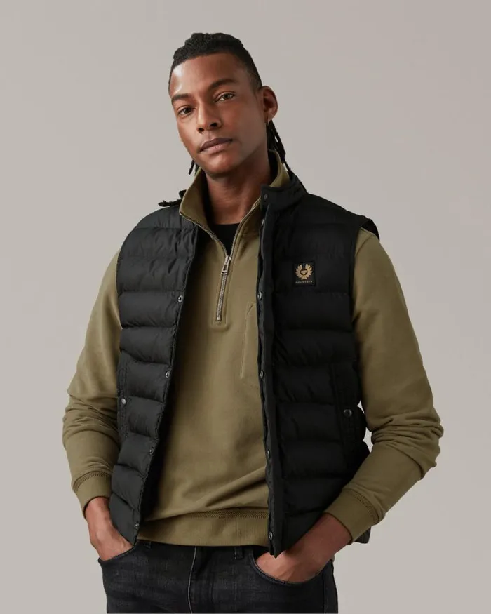 Hoodies and Sweatshirts Men Belstaff Quarter Zip Motorcycle Jersey Belstaff Olive Hoodies and Sweatshirts Men Belstaff Quarter Zip Motorcycle Jersey Belstaff Olive