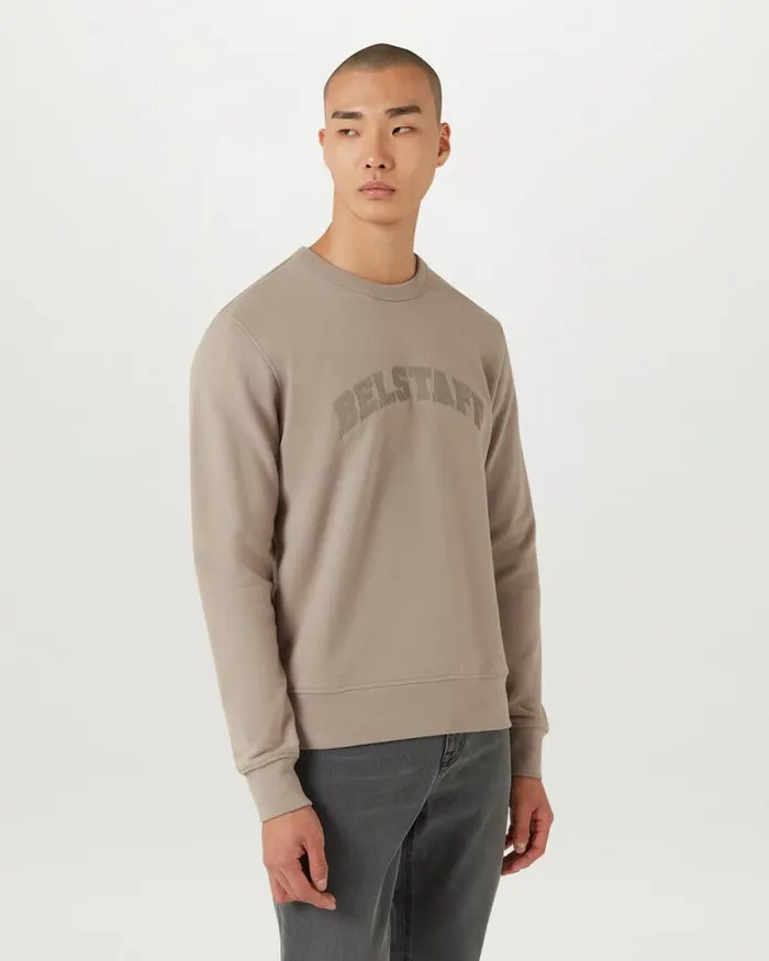 Hoodies and Sweatshirts Men Belstaff Training Sweatshirt Pumice Hoodies and Sweatshirts Men Belstaff Training Sweatshirt Pumice
