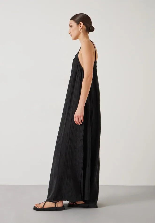 Hush Dresses Women Carmen Relaxed Cheesecloth Slip Dress Black Hush Dresses Women Carmen Relaxed Cheesecloth Slip Dress Black