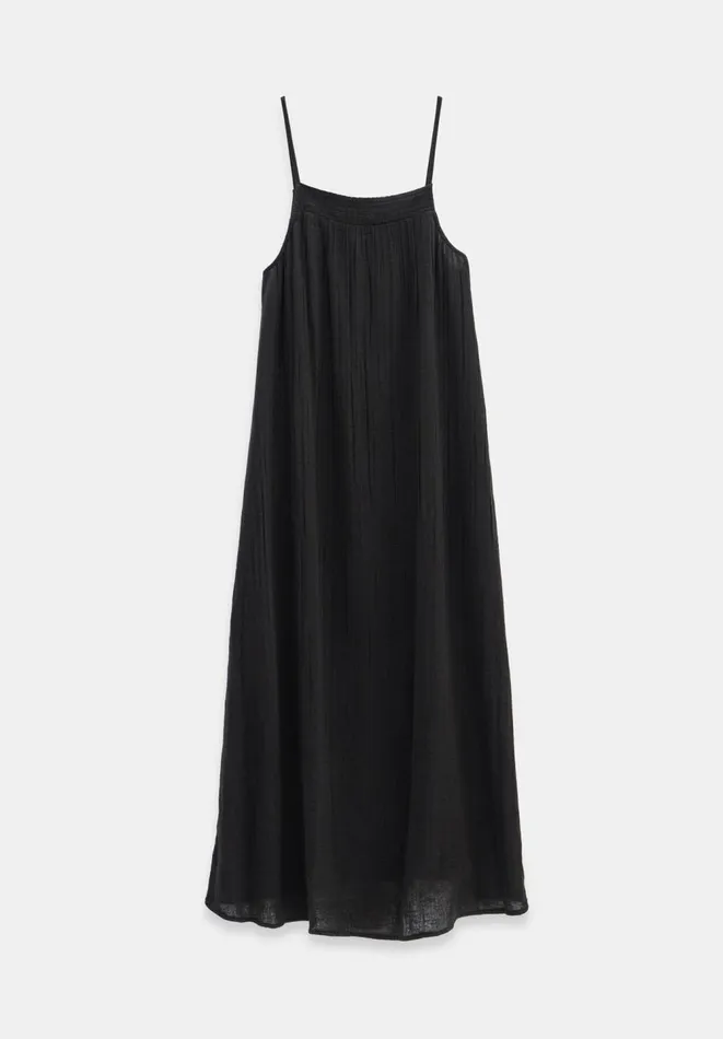 Hush Dresses Women Carmen Relaxed Cheesecloth Slip Dress Black Hush Dresses Women Carmen Relaxed Cheesecloth Slip Dress Black