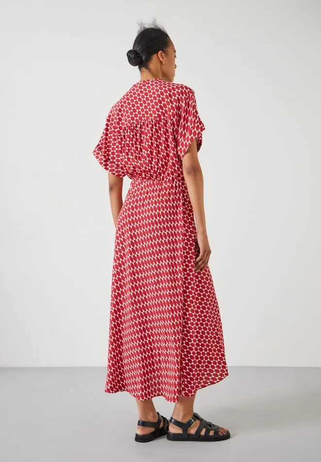 Hush Dresses Women Keisha Relaxed Maxi Shirt Dress Geo Star Red Hush Dresses Women Keisha Relaxed Maxi Shirt Dress Geo Star Red