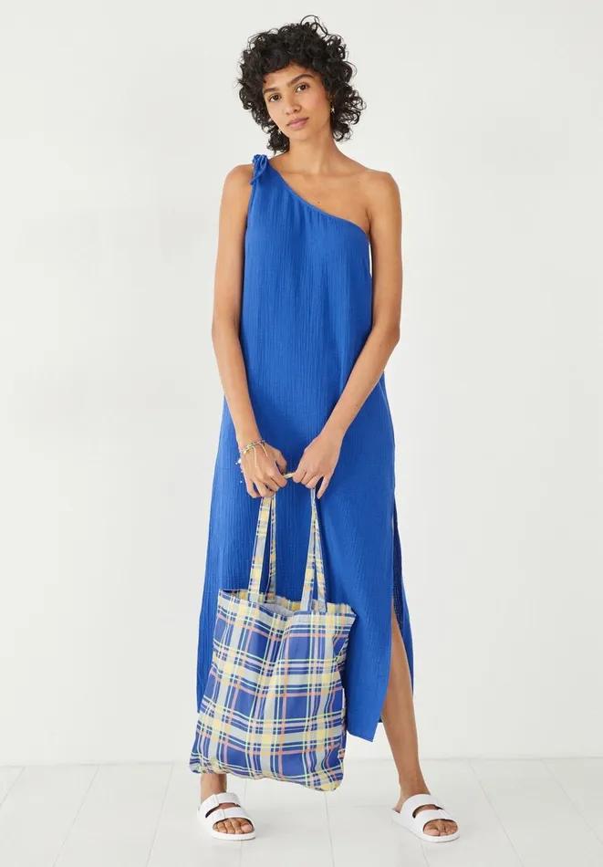 Hush Dresses Women Orla One Shoulder Dress Bright Blue