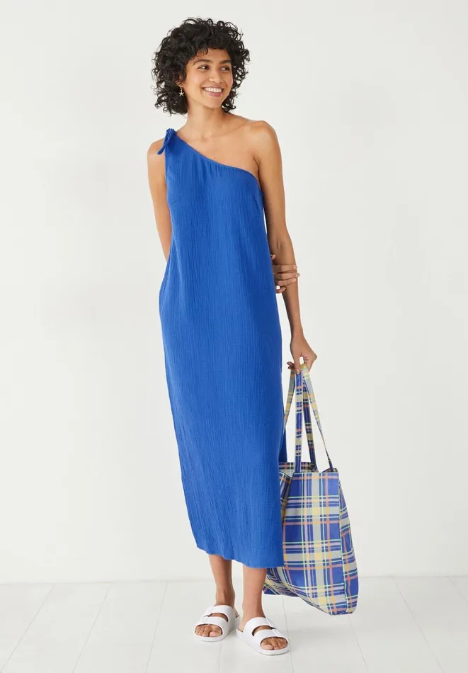 Hush Dresses Women Orla One Shoulder Dress Bright Blue