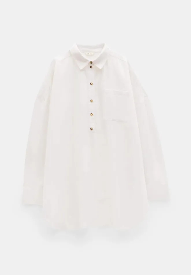 Hush Dresses Women Skye Mini Beach Shirt Dress White Hush Dresses Women Skye Mini Beach Shirt Dress White