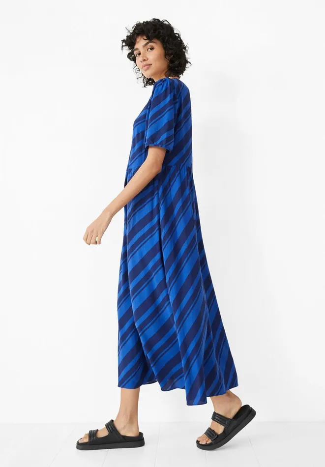 Hush Dresses Women Stripe Midi Dress Blue Stripe Hush Dresses Women Stripe Midi Dress Blue Stripe