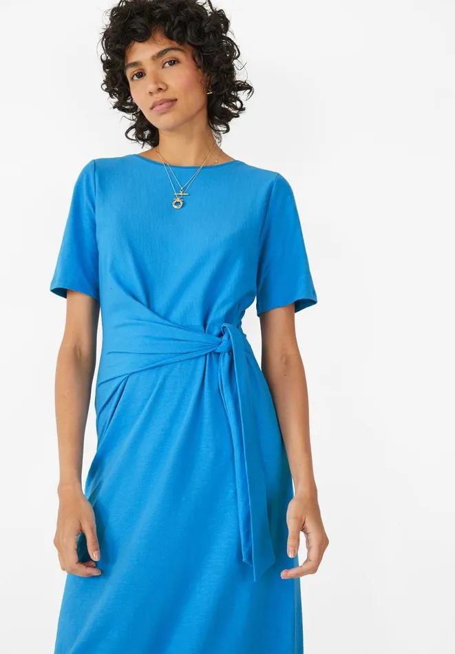 Hush Dresses Women Suzie Midi Jersey Dress Bright Blue