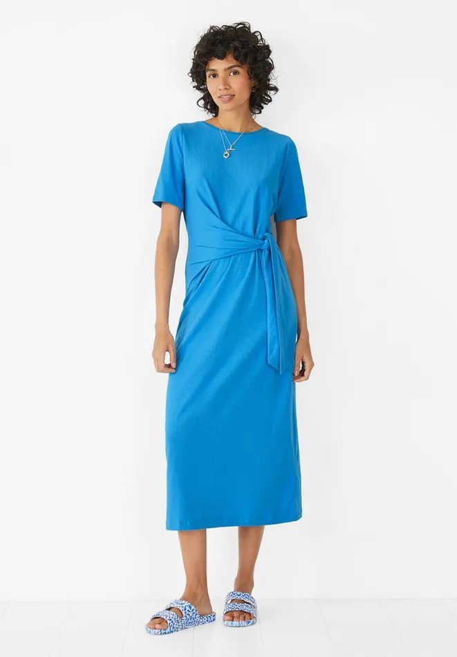 Hush Dresses Women Suzie Midi Jersey Dress Bright Blue