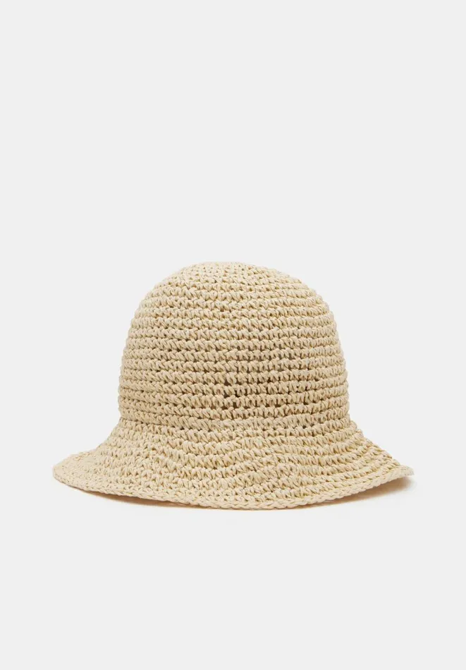 Hush Hats Women Remy Raffia Bucket Hat Natural