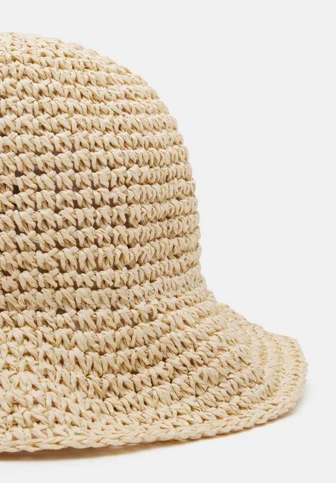 Hush Hats Women Remy Raffia Bucket Hat Natural Hush Hats Women Remy Raffia Bucket Hat Natural