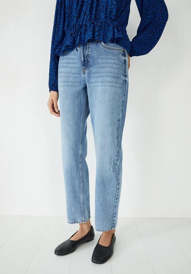 Hush Jeans Women Andie Straight Leg Jeans Authentic Light Wash