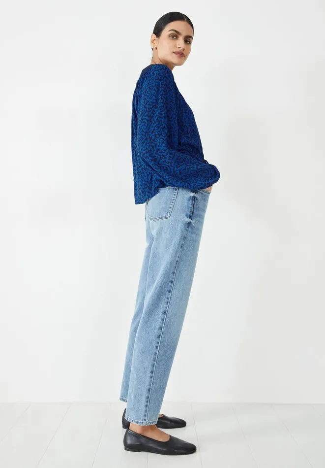 Hush Jeans Women Andie Straight Leg Jeans Authentic Light Wash Hush Jeans Women Andie Straight Leg Jeans Authentic Light Wash