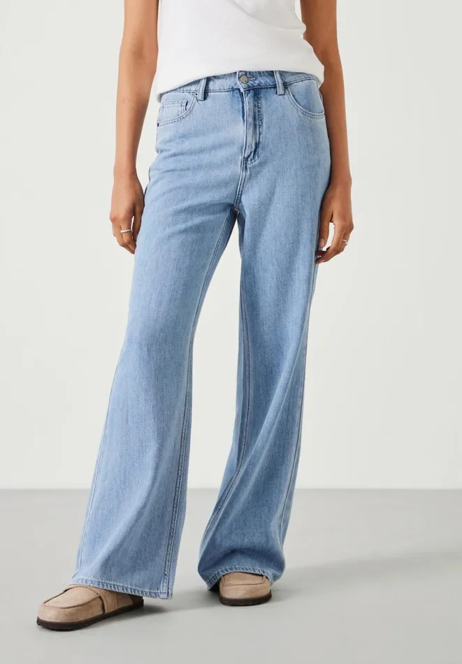 Hush Jeans Women Blake High Waist Flared Jeans Light Authentic Blue