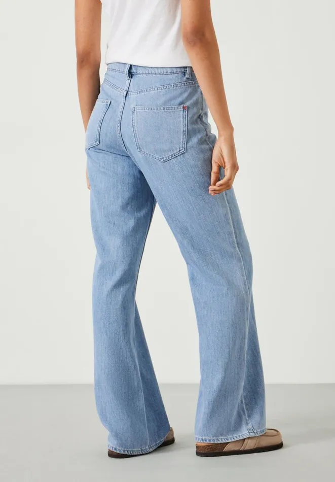Hush Jeans Women Blake High Waist Flared Jeans Light Authentic Blue