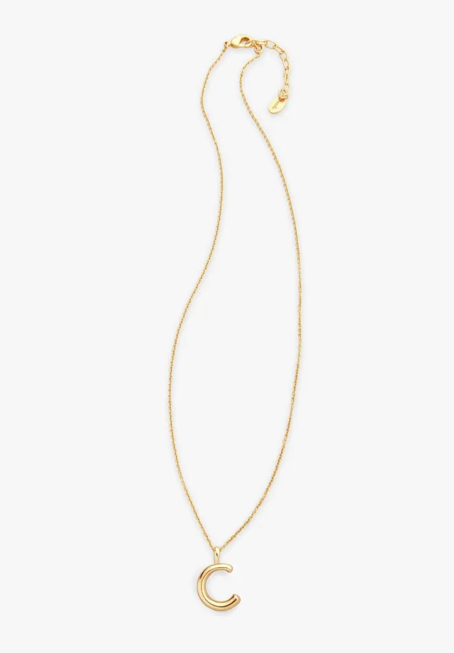 Hush Jewellery Women Gaia Letter Pendant Necklace Gold Hush Jewellery Women Gaia Letter Pendant Necklace Gold