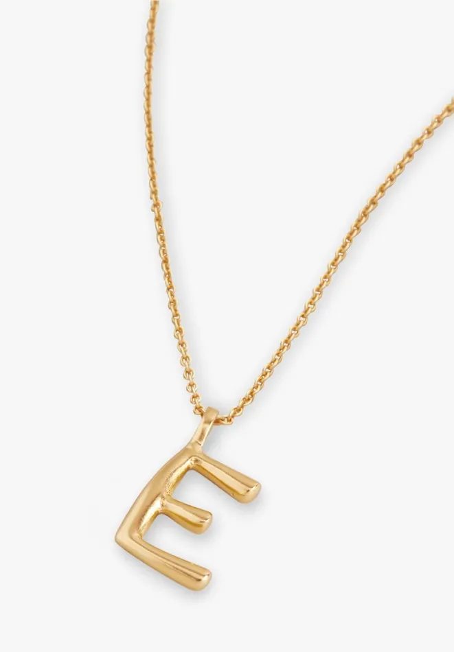 Hush Jewellery Women Gaia Letter Pendant Necklace Gold Hush Jewellery Women Gaia Letter Pendant Necklace Gold
