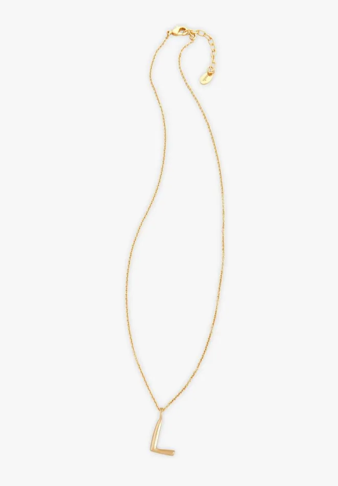 Hush Jewellery Women Gaia Letter Pendant Necklace Gold Hush Jewellery Women Gaia Letter Pendant Necklace Gold