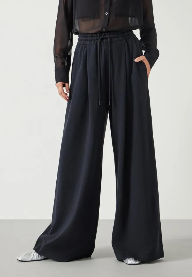 Hush Joggers and Leggings Women Taylor Wide Leg Jogger Black Hush Joggers and Leggings Women Taylor Wide Leg Jogger Black