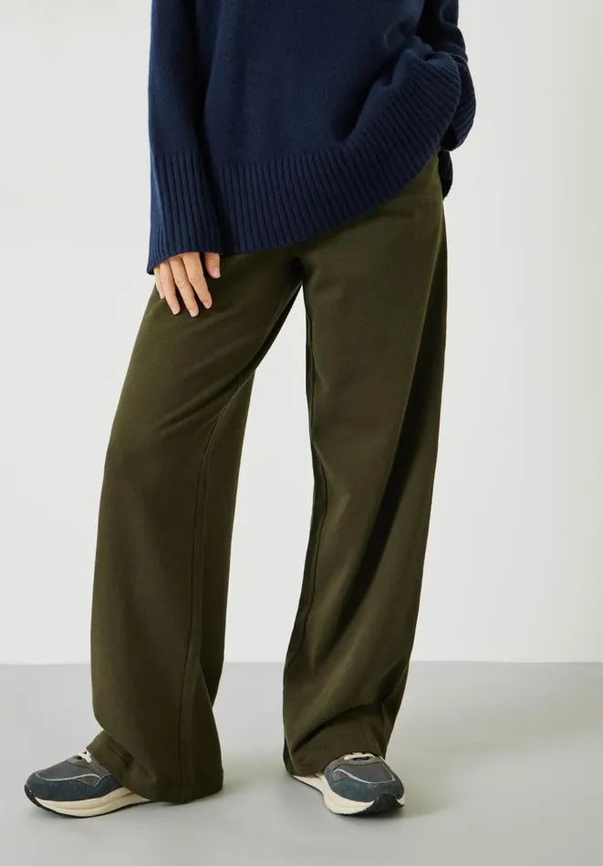 Hush Joggers and Leggings Women Theo Tailored Jersey Trousers Olive Hush Joggers and Leggings Women Theo Tailored Jersey Trousers Olive
