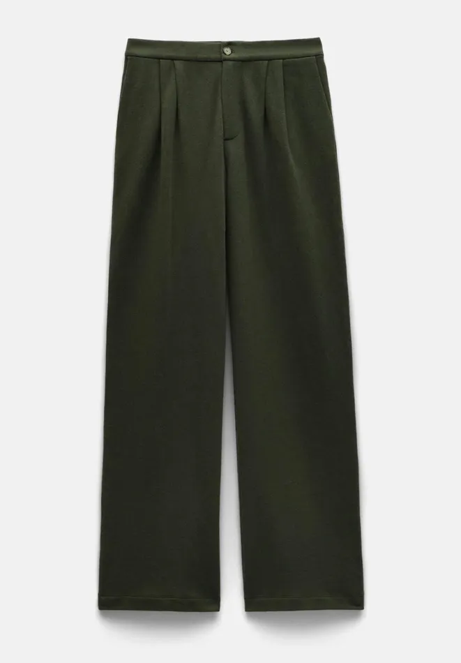 Hush Joggers and Leggings Women Theo Tailored Jersey Trousers Olive Hush Joggers and Leggings Women Theo Tailored Jersey Trousers Olive
