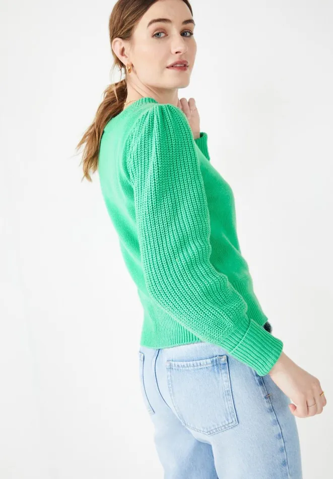 Hush Jumpers and Cardigans Women Brea Ribbed Jumper Mint Green Hush Jumpers and Cardigans Women Brea Ribbed Jumper Mint Green