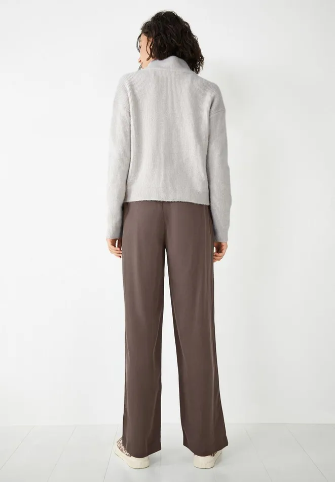 Hush Jumpers and Cardigans Women Ginny Half Zip Jumper Moonshine Marl Hush Jumpers and Cardigans Women Ginny Half Zip Jumper Moonshine Marl