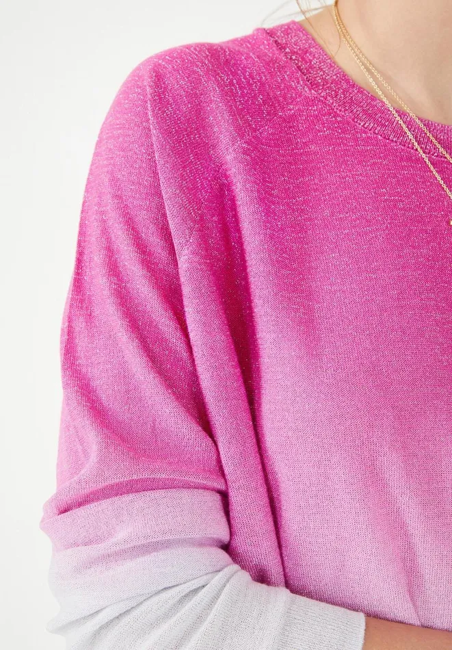 Hush Jumpers and Cardigans Women Gwithian Metallic Jumper Pinksilver Metallic Hush Jumpers and Cardigans Women Gwithian Metallic Jumper Pinksilver Metallic