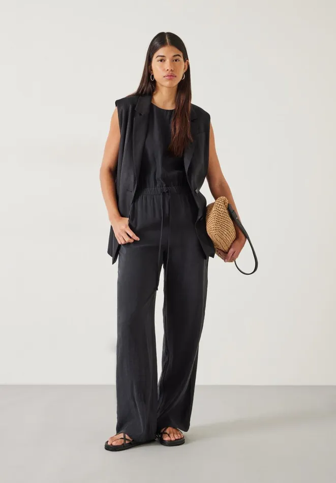 Hush Jumpsuits Women Kirza Textured Jumpsuit Washed Black