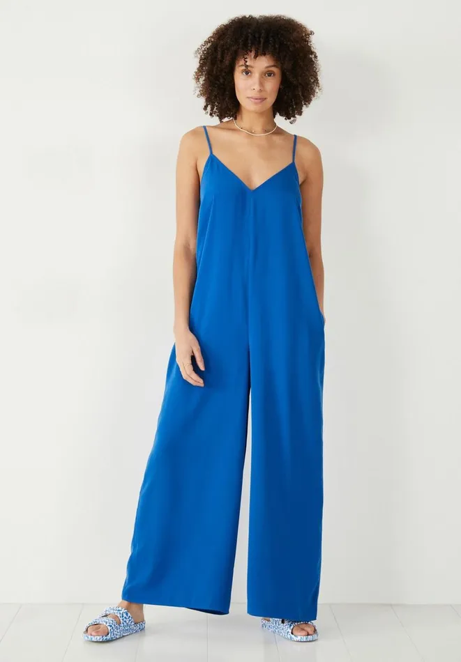 Hush Jumpsuits Women Liana Tie Back Wide Leg Jumpsuit Bold Blue