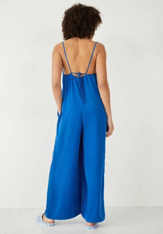 Hush Jumpsuits Women Liana Tie Back Wide Leg Jumpsuit Bold Blue Hush Jumpsuits Women Liana Tie Back Wide Leg Jumpsuit Bold Blue