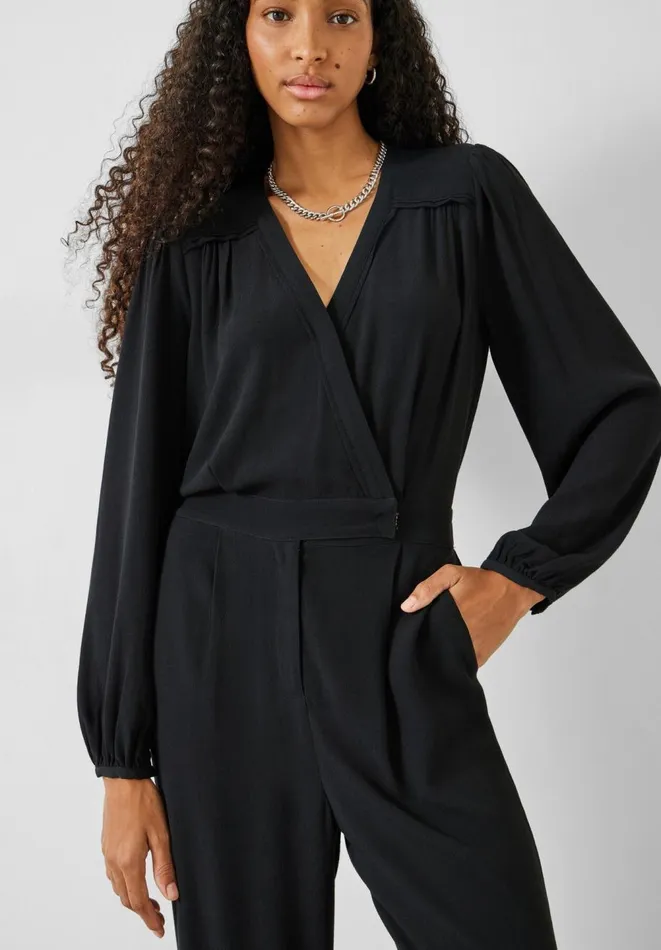 Hush Jumpsuits Women Ottilie Wrap Jumpsuit Black Hush Jumpsuits Women Ottilie Wrap Jumpsuit Black