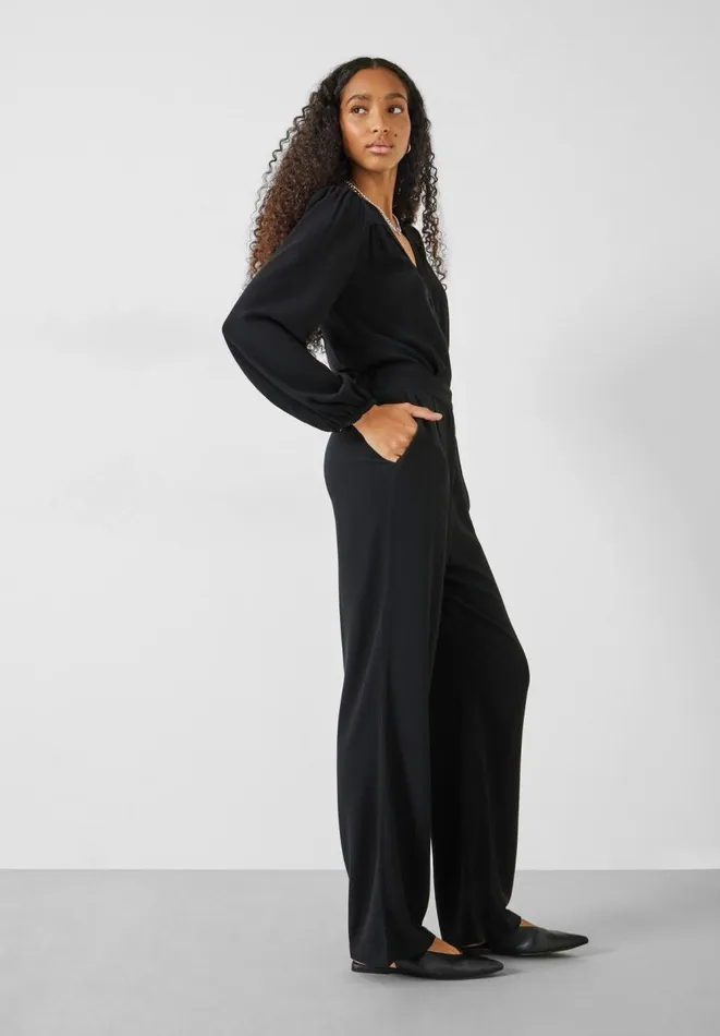 Hush Jumpsuits Women Ottilie Wrap Jumpsuit Black Hush Jumpsuits Women Ottilie Wrap Jumpsuit Black