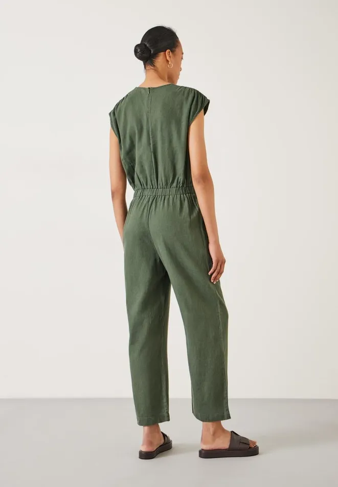 Hush Jumpsuits Women Wrap Linen Blend Jumpsuit Vetiver Hush Jumpsuits Women Wrap Linen Blend Jumpsuit Vetiver