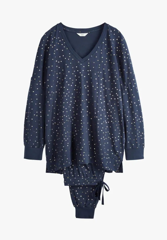 Hush Pyjamas and Nightwear Women Joey Printed Pyjamas Midnight Navygold Hush Pyjamas and Nightwear Women Joey Printed Pyjamas Midnight Navygold