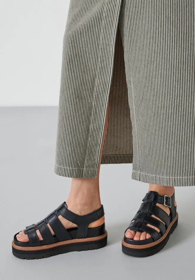 Hush Sandals Women Clarks Orianna Twist Leather Sandals Black Hush Sandals Women Clarks Orianna Twist Leather Sandals Black