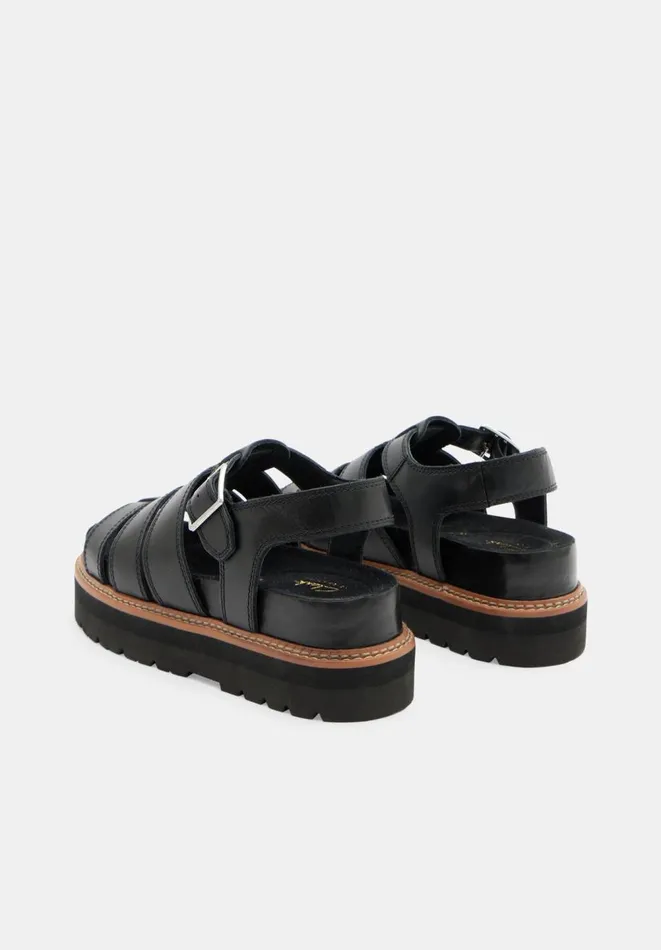 Hush Sandals Women Clarks Orianna Twist Leather Sandals Black Hush Sandals Women Clarks Orianna Twist Leather Sandals Black