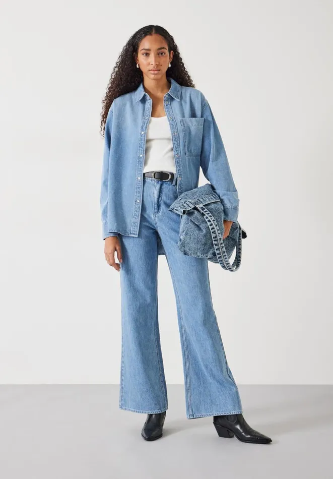 Hush Shirts and Blouses Women Daina Relaxed Denim Shirt Light Authentic Blue