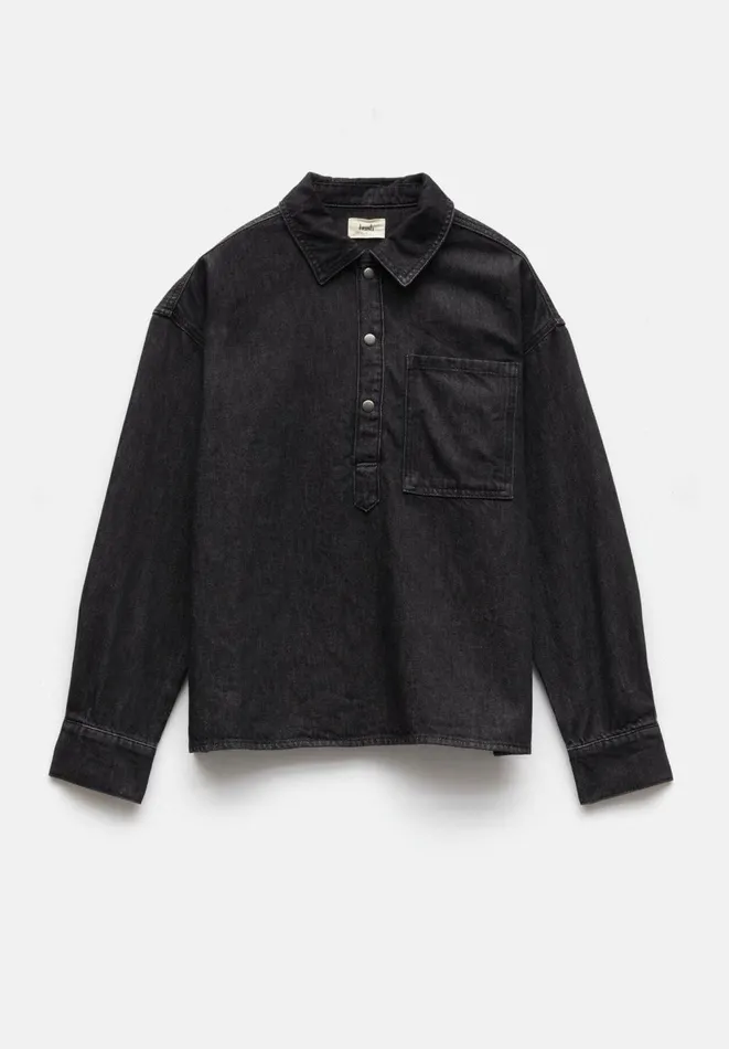 Hush Shirts and Blouses Women Daya Denim Shirt Washed Black
