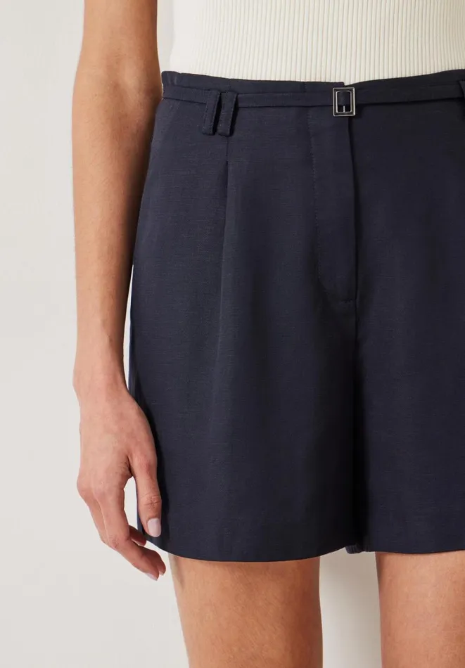 Hush Shorts Women Belted Tailored Shorts Midnight Hush Shorts Women Belted Tailored Shorts Midnight