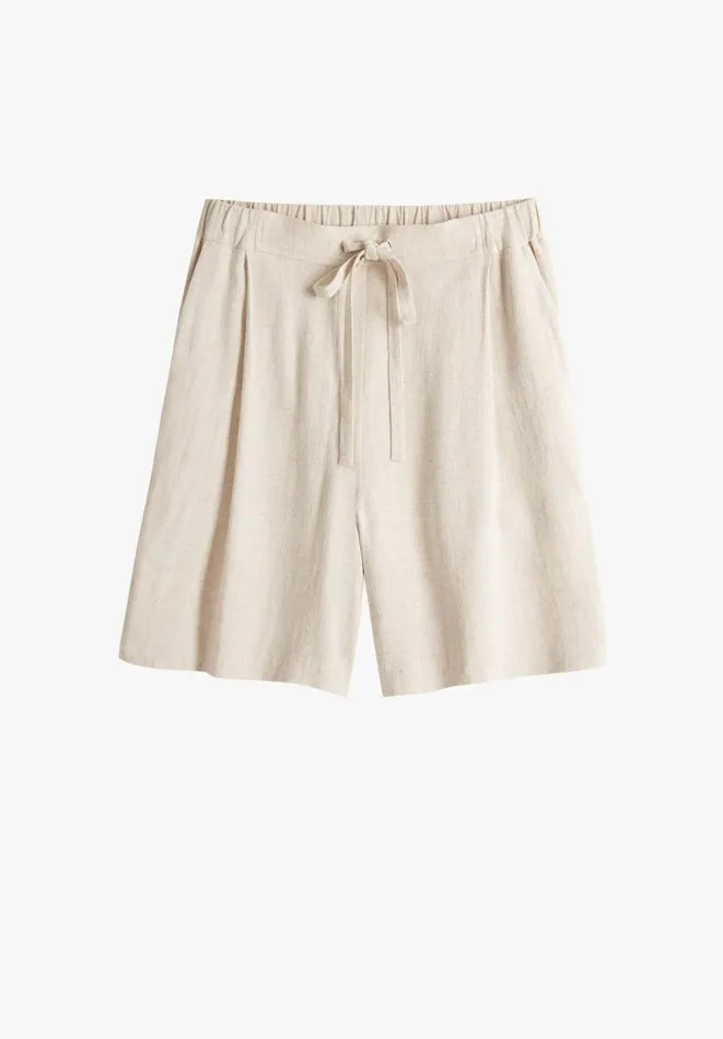 Hush Shorts Women Deia Linen Blend Shorts Ecru Hush Shorts Women Deia Linen Blend Shorts Ecru