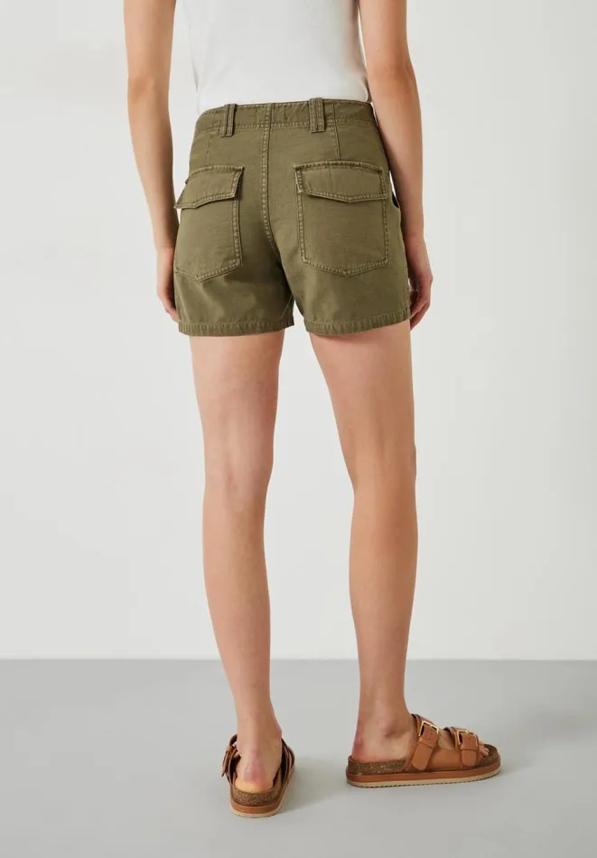 Hush Shorts Women Kia Washed Shorts Khaki Hush Shorts Women Kia Washed Shorts Khaki