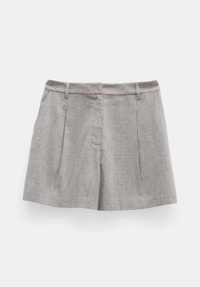 Hush Shorts Women Shona Striped Shorts Grey Hush Shorts Women Shona Striped Shorts Grey