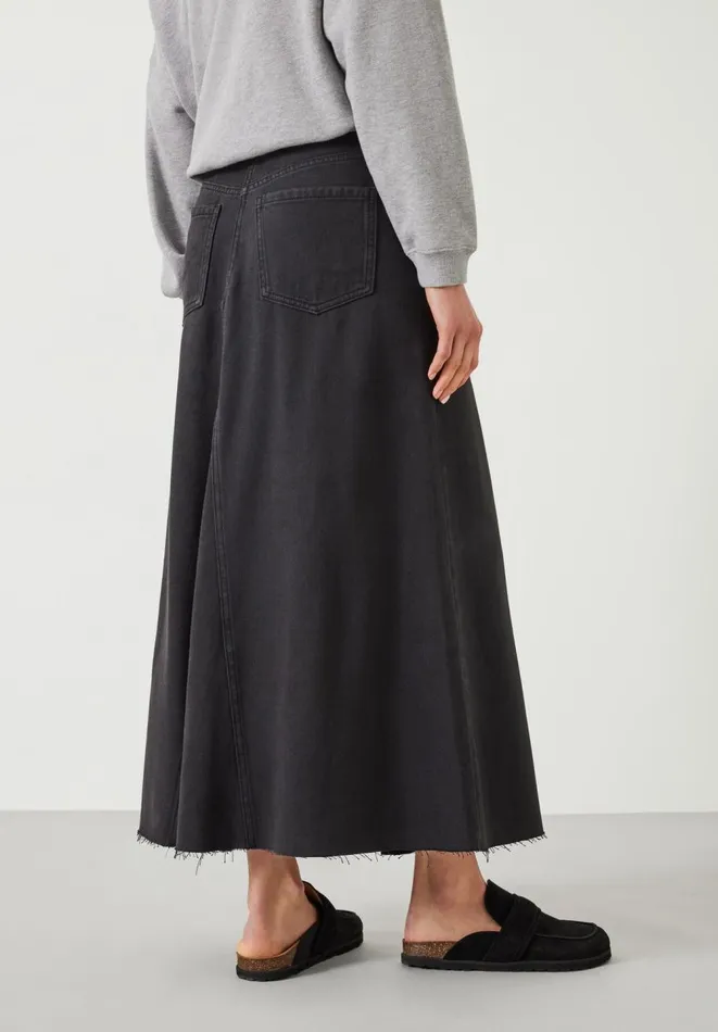 Hush Skirts Women Eva Denim Maxi Skirt Dark Grey Hush Skirts Women Eva Denim Maxi Skirt Dark Grey