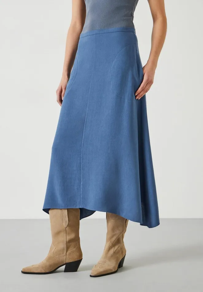 Hush Skirts Women Layla Textured Midi Skirt Vintage Indigo Hush Skirts Women Layla Textured Midi Skirt Vintage Indigo